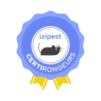 Badge de certification Izipest CertiRongeurs